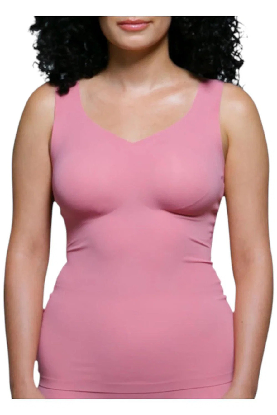 Rhonda Shear Butterknit Smoothing Tank Pink Mauve - Regular